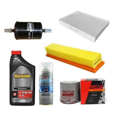 Kit Revisão Clio 1.0 16v Hi-flex 2005 Até 2012 - Wega havoline e tecbril Menor preço em Kit Revisão Clio 1.0 16v Hi-flex 2005 Até 2012 - Wega havoline e tecbril