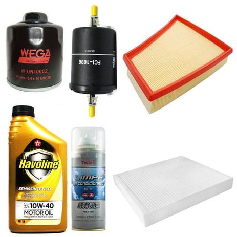 Kit Revisão Fox 1.0 8v Flex 2010 Em Diante - Wega havoline e tecbril Menor preço em Kit Revisão Fox 1.0 8v Flex 2010 Em Diante - Wega havoline e tecbril