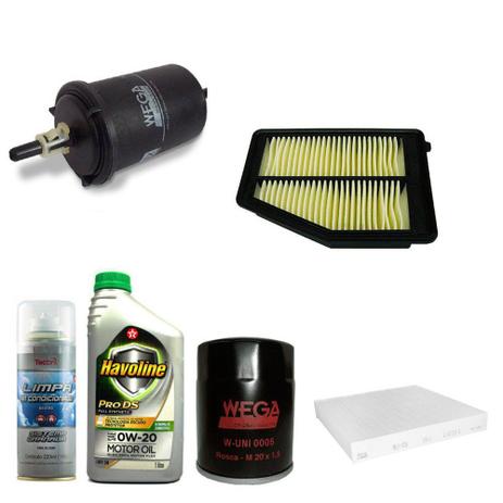Kit Revisão Honda Civic 1.8 2.0 16v Flex 2013 a 2015 - Wega havoline e tecbril Menor preço em Kit Revisão Honda Civic 1.8 2.0 16v Flex 2013 a 2015 - Wega havoline e tecbril