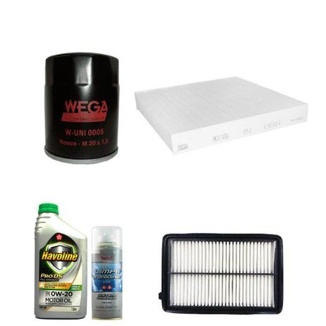 Kit Revisão Honda Crv 2.0 16v Flex 2012 Em Diante - Wega havoline e tecbril Menor preço em Kit Revisão Honda Crv 2.0 16v Flex 2012 Em Diante - Wega havoline e tecbril
