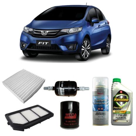 Kit Revisão Honda Fit 1.5 16v 2014 Em Diante - Wega e havoline Menor preço em Kit Revisão Honda Fit 1.5 16v 2014 Em Diante - Wega e havoline