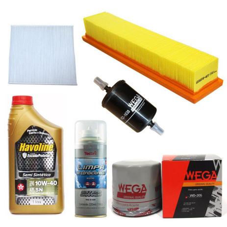 Kit Revisão Renault Logan 1.0 16v Hi-flex 2007 Até 2014 - Wega havoline e tecbril Menor preço em Kit Revisão Renault Logan 1.0 16v Hi-flex 2007 Até 2014 - Wega havoline e tecbril