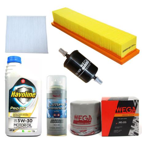 Kit Revisão Sandero Logan 1.0 16v Hi-flex 2007 Até 2014 - Wega havoline e tecbril Menor preço em Kit Revisão Sandero Logan 1.0 16v Hi-flex 2007 Até 2014 - Wega havoline e tecbril