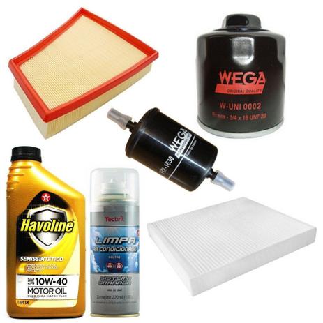Kit Revisão Voyage 1.6 8v 2008 Em Diante - Wega havoline e tecbril Menor preço em Kit Revisão Voyage 1.6 8v 2008 Em Diante - Wega havoline e tecbril