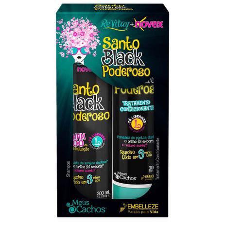Kit Revitay Novex Santo Black Poderoso Shampoo + Condicionador 300ml é boa?