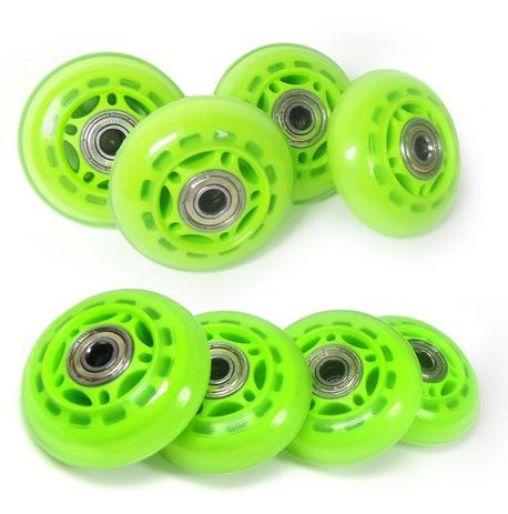 Kit Roda de Patins 8 Rodinhas abec 7 de Silicone Pequena Verde (RA-A) - Braslu Menor preço em Kit Roda de Patins 8 Rodinhas abec 7 de Silicone Pequena Verde (RA-A) - Braslu