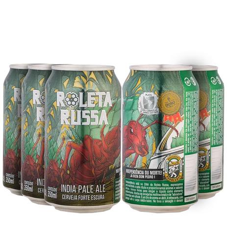Kit Roleta Russa IPA Lata - Compre 4 Leve 5 Cervejas Menor preço em Kit Roleta Russa IPA Lata - Compre 4 Leve 5 Cervejas
