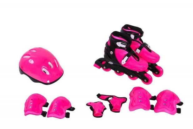 Kit Rollers Patins Radical Ajustável Rosa Bel Fix - Belfix importação Menor preço em Kit Rollers Patins Radical Ajustável Rosa Bel Fix - Belfix importação