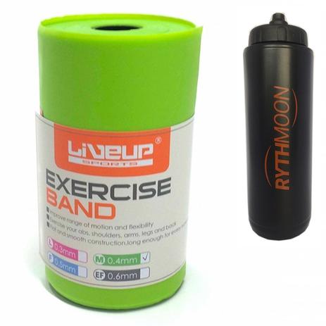Kit Rolo de Faixa Elástica Média LS3651/M Liveup + Squeeze Autom��tico 1lt - Rythmoon Menor preço em Kit Rolo de Faixa Elástica Média LS3651/M Liveup + Squeeze Autom��tico 1lt - Rythmoon