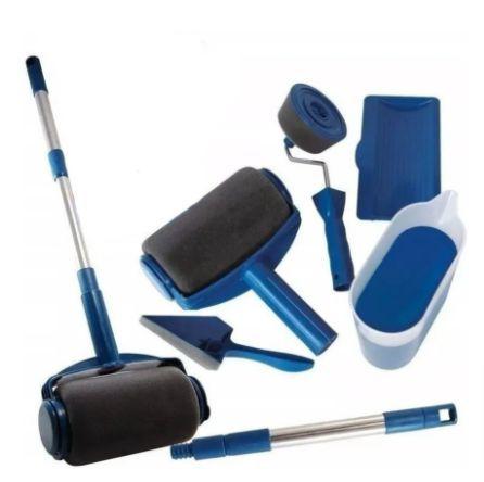 Menor preço em Kit Rolo De Pintura Parede Teto Cantos Casa Inteligente 6 Peças Sem Sujeira Profissional Rolo Casa - Pinta Magico