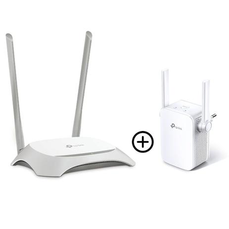 Kit Roteador + Repetidor Wireless TP-LINK 300Mbps TL-WR849N/TL-WA855RE Menor preço em Kit Roteador + Repetidor Wireless TP-LINK 300Mbps TL-WR849N/TL-WA855RE