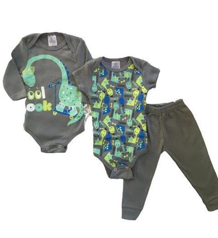 Kit Roupa Bebe Masculino Body E Calca Pe Reversivel 3 Pecas Conjunto Masculino Espaco Modas Kids Conjuntos De Bebes Magazine Luiza