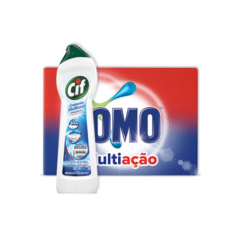 Kit Sabao em Pó Omo Multiacao 2Kg + Cif Cremoso Limpeza Profunda Branco 450ml é ruim? Kit Sabao em Pó Omo Multiacao 2Kg + Cif Cremoso Limpeza Profunda Branco 450ml é boa?