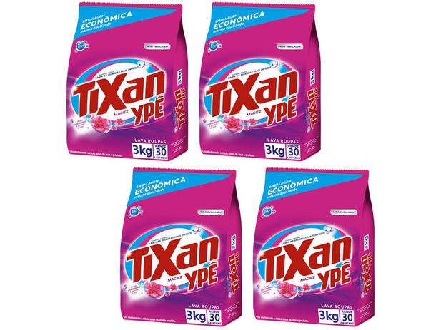 Kit Sabão em Pó Ypê Tixan Maciez - 3kg 4 Unidades é boa?