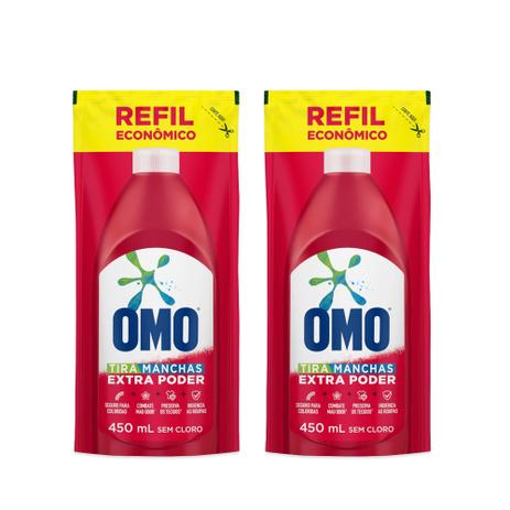 Kit Sabao Liq OMO Tira Manc Roup Coloridas Dp 450ml 2 unidades Menor preço em Kit Sabao Liq OMO Tira Manc Roup Coloridas Dp 450ml 2 unidades