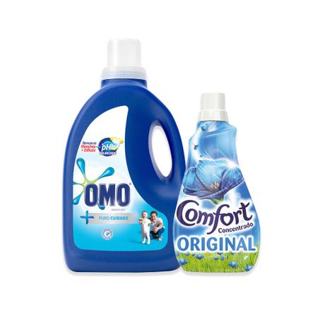 Kit Sabão Líquido Omo + Puro Cuidado 3l + Amaciante Comfort Concentrado Original 1l é boa?
