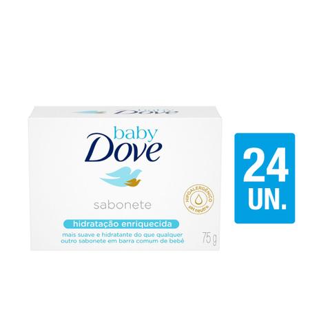 Kit Sabonete Dove Baby Hidratacao Enriquecida 75g com 24UN Menor preço em Kit Sabonete Dove Baby Hidratacao Enriquecida 75g com 24UN