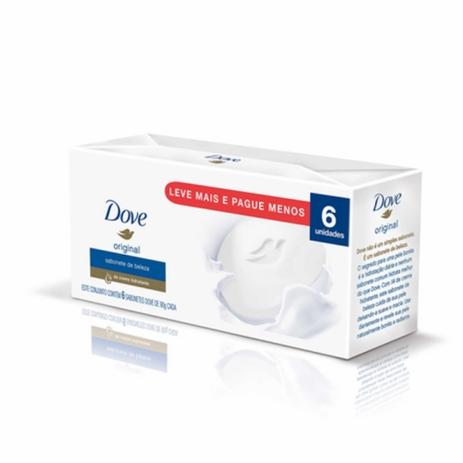 Kit Sabonete Dove Original 90g 6 Unidades Menor preço em Kit Sabonete Dove Original 90g 6 Unidades