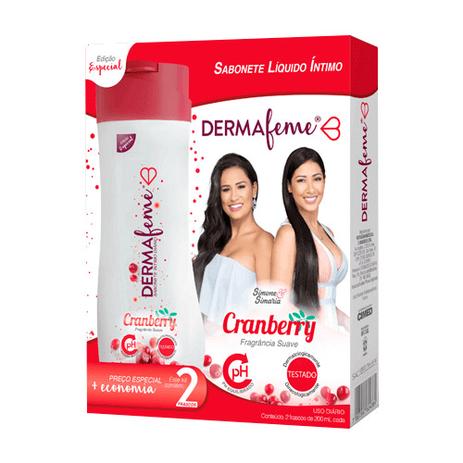 Kit Sabonete Intimo Dermafeme Cranberry 200ml 2 Unidades Loprofar Menor preço em Kit Sabonete Intimo Dermafeme Cranberry 200ml 2 Unidades Loprofar