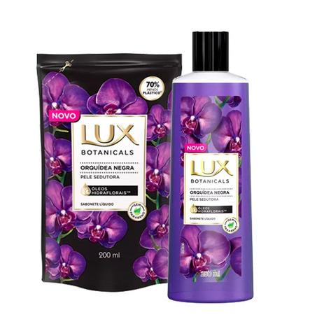 Kit Sabonete Líquido Lux Orquídea Negra 250ml Ganhe Refil 200ml Menor preço em Kit Sabonete Líquido Lux Orquídea Negra 250ml Ganhe Refil 200ml