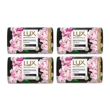 Kit Sabonete Lux Rosas Francesas 125g 4 unidades Menor preço em Kit Sabonete Lux Rosas Francesas 125g 4 unidades