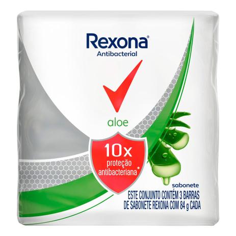 Kit Sabonete Rexona Antibacteriano Aloe Com 3 Unidades 84g é boa?