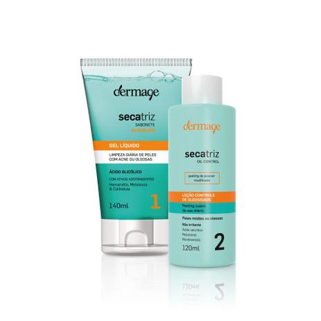 Kit Sabonete Secatriz + Secatriz Oil Control - Dermage Menor preço em Kit Sabonete Secatriz + Secatriz Oil Control - Dermage