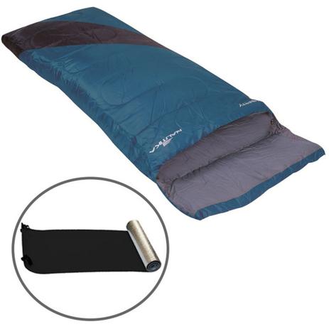 Kit Saco de Dormir Liberty com Interior de Algodão + Isolante Térmico E.V.A. - Nautika Menor preço em Kit Saco de Dormir Liberty com Interior de Algodão + Isolante Térmico E.V.A. - Nautika