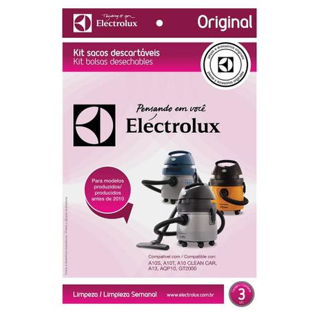 Kit Saco Descartável Rosa A10s A10t A10 Clean Car A13 AQP10, GT200 - Electrolux Menor preço em Kit Saco Descartável Rosa A10s A10t A10 Clean Car A13 AQP10, GT200 - Electrolux