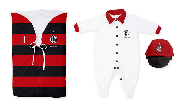 Kit Saída de Maternidade Flamengo Torcida Baby Menor preço em Kit Saída de Maternidade Flamengo Torcida Baby