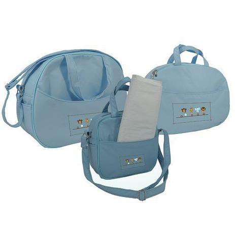 Kit Saida Maternidade Bolsa Mala E Frasqueira Azul Bebe - Sapeca kids Menor preço em Kit Saida Maternidade Bolsa Mala E Frasqueira Azul Bebe - Sapeca kids