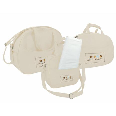 kit saida maternidade bolsa mala e frasqueira sapeca kids bege é boa?