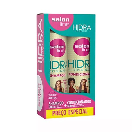 Kit Salon Line Hidra Original Shampoo + Condicionador 300ml Menor preço em Kit Salon Line Hidra Original Shampoo + Condicionador 300ml