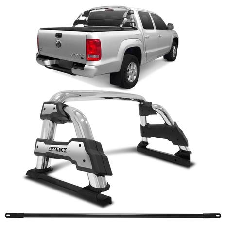 Kit Santo Antônio Simples Track ST-R Amarok 2010 a 2019 CS ou CD Cromado + Grade Vidro Vigia Preto Menor preço em Kit Santo Antônio Simples Track ST-R Amarok 2010 a 2019 CS ou CD Cromado + Grade Vidro Vigia Preto