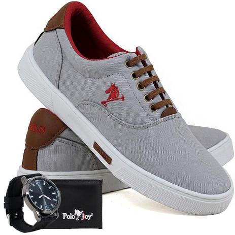 Kit Sapatênis Lona com Relógio e Carteira Masculino Casual - Polo Joy -  Moda Infantil - Magazine Luiza
