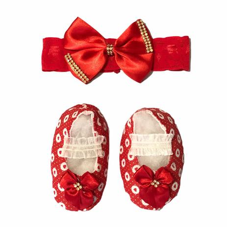 Kit Sapatinho Laço Faixa Cabelo Roupa Bebe Luxo 0-8 Meses - LL - Roupas de  Bebê - Magazine Luiza