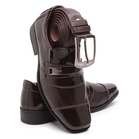 sapato social infantil masculino marrom