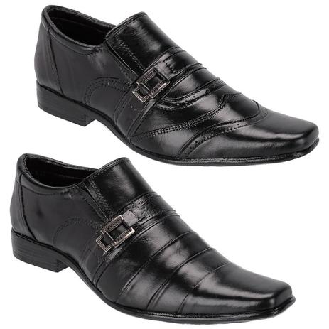 KIT Sapato Social Leoppé Masculino com Metal 100% Couro - Sapato Social  Masculino - Magazine Luiza
