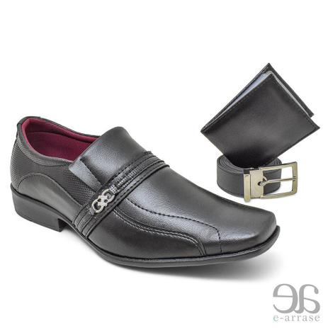 kit sapato social masculino
