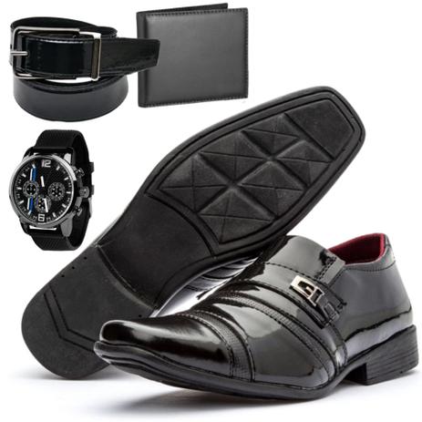 Kit Sapato Social Masculino com Cinto e Carteira Venetto