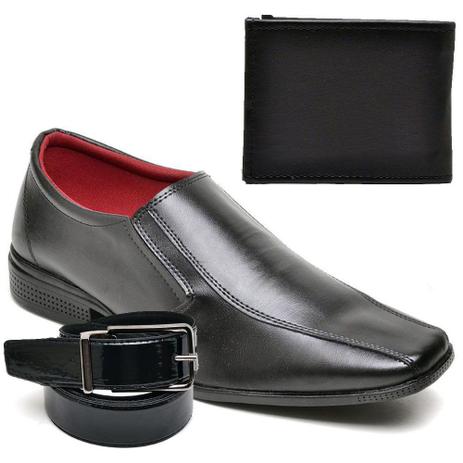 Kit Sapato Social Masculino com Cinto e Carteira Top Flex - Kit Masculino -  Magazine Luiza