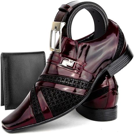 sapatos em couro legitimo masculino