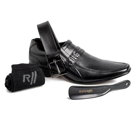 Kit Sapato Social Rafarillo Office Preto - Calçados Masculinos - Magazine  Luiza