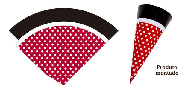 Kit Scrap Festa Cone Vermelho e Preto KSF061 com 10 unidades - Toke e Crie by Ivy Larrea Menor preço em Kit Scrap Festa Cone Vermelho e Preto KSF061 com 10 unidades - Toke e Crie by Ivy Larrea