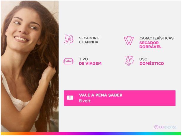 Kit Secador e Chapinha de Viagem - Philco Travel Shine