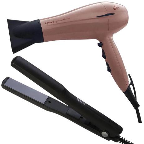 Kit Secador GAMA 2000w CERAMIC Ion 110V + Chapinha Prancha TAIFF Alisadora - GAMA/TAIFF Menor preço em Kit Secador GAMA 2000w CERAMIC Ion 110V + Chapinha Prancha TAIFF Alisadora - GAMA/TAIFF