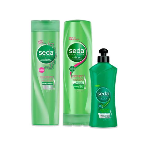 Kit Seda Crescimento Saudavel Creme para Pentear 300ml + Shampoo 325ml + Condicionador 325ml é ruim? Kit Seda Crescimento Saudavel Creme para Pentear 300ml + Shampoo 325ml + Condicionador 325ml é boa?
