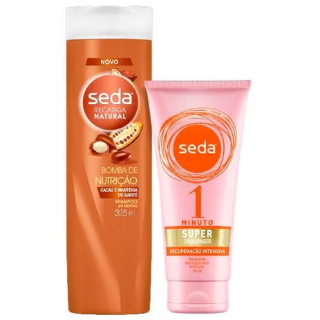 Kit Seda Shampoo Bomba de Nutrição 325ml + Super Condicionador Recuperação Intensa 170ml é boa?