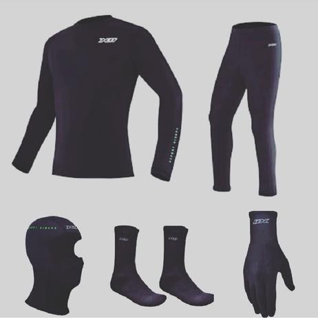 Kit Segunda Pele Completo ( Blusa + Calça + Balaclava + Luva + Meia ) - X11 Menor preço em Kit Segunda Pele Completo ( Blusa + Calça + Balaclava + Luva + Meia ) - X11