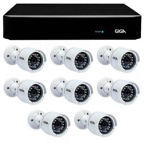 Kit Segurança 8 Câmeras Full Hd Gs0029 Dvr Open Hd Giga 8ch Menor preço em Kit Segurança 8 Câmeras Full Hd Gs0029 Dvr Open Hd Giga 8ch